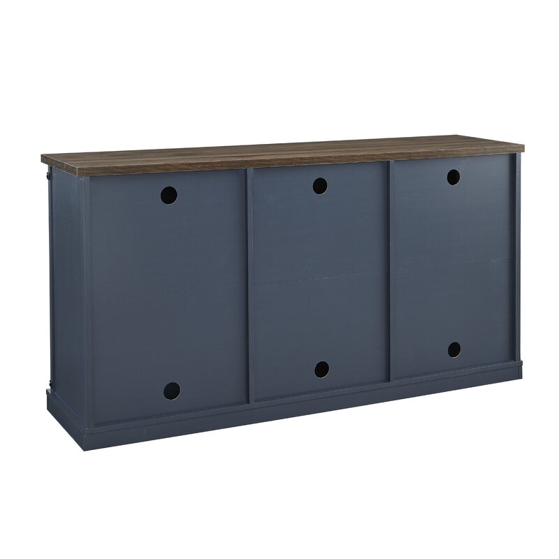 TV Stand for TVs up to 65" Adds Extra Storage Space and Just The Right Amount Of Coastal Farmhouse Charm in Your Den Or Family Room