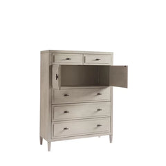 Agastya 5 Drawer 46'' W Combo Dresser Engineered Wood and Rests on Tapered Legs