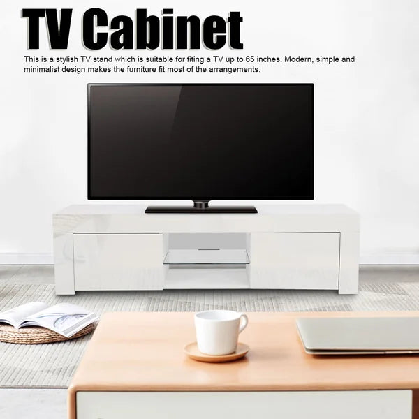 Agurne TV Stand for TVs up to 58" with Built-in Lighting Modern Design