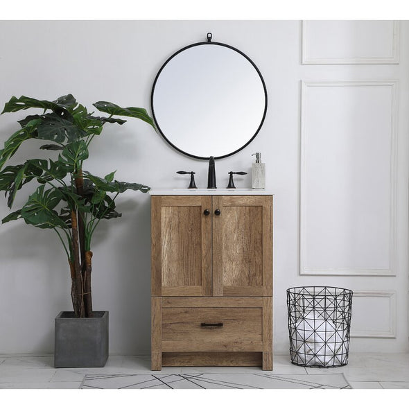 24" D x 19'' D x 34'' H Single Bathroom Vanity Small or Guest Bath [Fully Assembled]