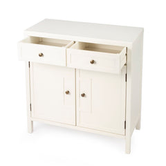 White 30'' Tall 2 - Door Accent Cabinet Great Addition in An Entryway, Hallway, or Living Room