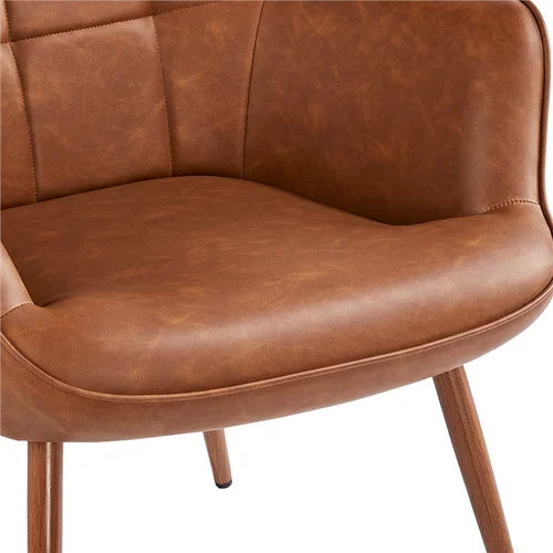Aichele 28'' Wide Tufted Wingback Chair Engineered Wood and Steel