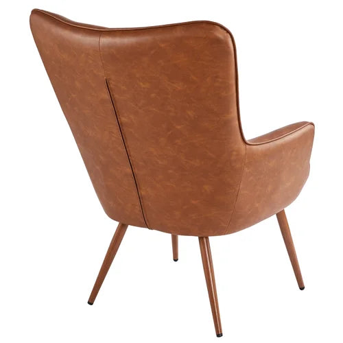Aichele 28'' Wide Tufted Wingback Chair Engineered Wood and Steel