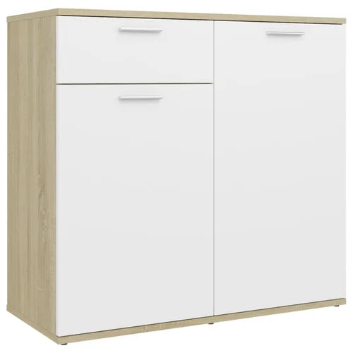 White Sonama Oak Ailanny 29.53'' Tall 2 Door Accent Cabinet Indoor Design