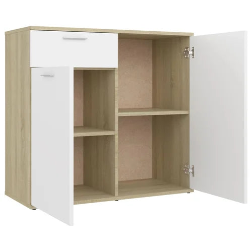 White Sonama Oak Ailanny 29.53'' Tall 2 Door Accent Cabinet Indoor Design