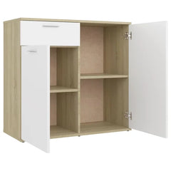 White Sonama Oak Ailanny 29.53'' Tall 2 Door Accent Cabinet Indoor Design