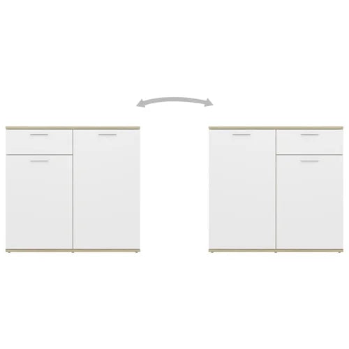 White Sonama Oak Ailanny 29.53'' Tall 2 Door Accent Cabinet Indoor Design