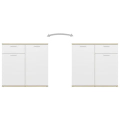 White Sonama Oak Ailanny 29.53'' Tall 2 Door Accent Cabinet Indoor Design