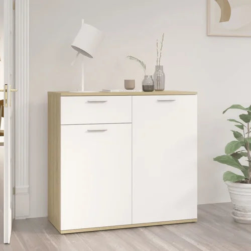 White Sonama Oak Ailanny 29.53'' Tall 2 Door Accent Cabinet Indoor Design