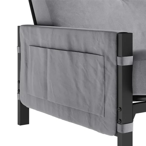 Aileny Full 76'' Wide Tufted Back Futon And Mattress with Storage Design