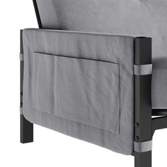 Aileny Full 76'' Wide Tufted Back Futon And Mattress with Storage Design