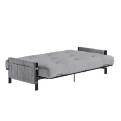 Aileny Full 76'' Wide Tufted Back Futon And Mattress with Storage Design