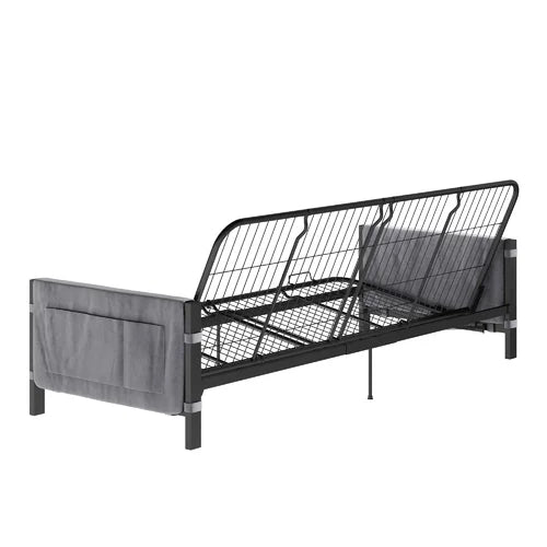 Aileny Full 76'' Wide Tufted Back Futon And Mattress with Storage Design