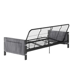 Aileny Full 76'' Wide Tufted Back Futon And Mattress with Storage Design