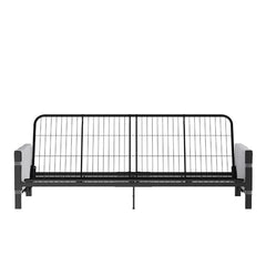 Aileny Full 76'' Wide Tufted Back Futon And Mattress with Storage Design