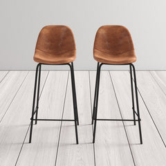 Aisha Bar and Counter Stool Set of 2  Inviting and Eye Catching Feel