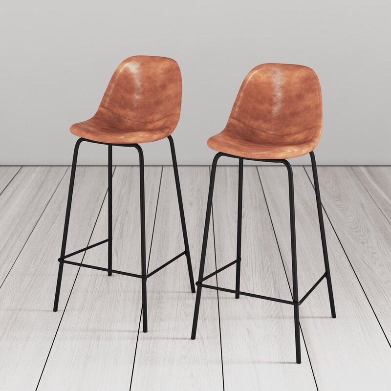 Aisha Bar and Counter Stool Set of 2  Inviting and Eye Catching Feel