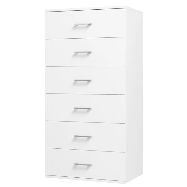 Solid Wood Ajena 6 Drawer 23.6'' W Chest Six Deep Drawers Perfect Organize