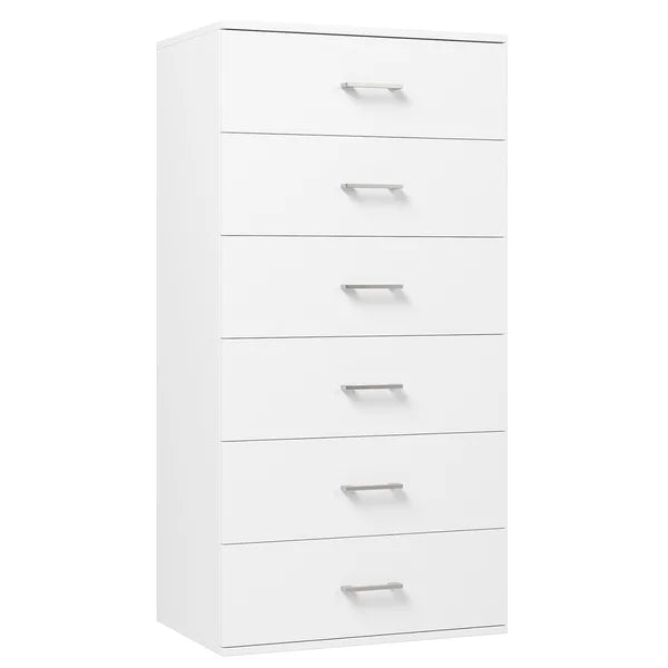 Solid Wood Ajena 6 Drawer 23.6'' W Chest Six Deep Drawers Perfect Organize