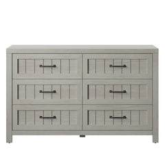 Fairfax Oak Akeal 6 Drawer 52'' W Double Dresser