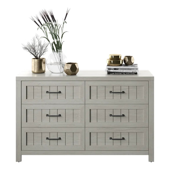 Fairfax Oak Akeal 6 Drawer 52'' W Double Dresser