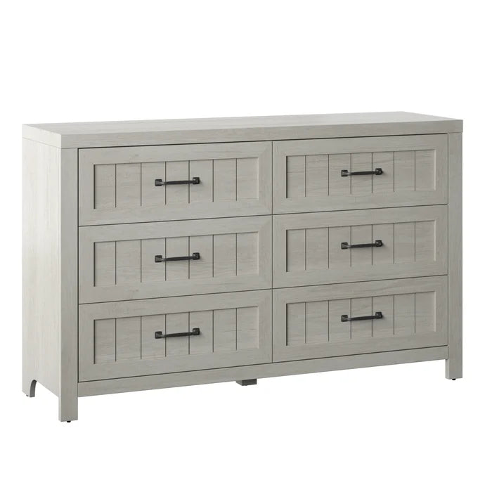 Fairfax Oak Akeal 6 Drawer 52'' W Double Dresser