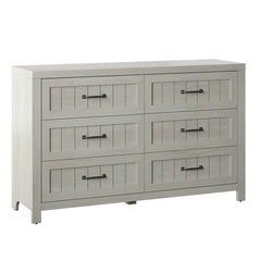 Fairfax Oak Akeal 6 Drawer 52'' W Double Dresser