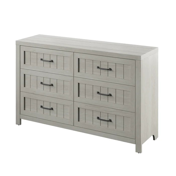 Fairfax Oak Akeal 6 Drawer 52'' W Double Dresser