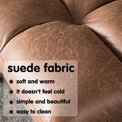 Akeem 29.52'' Wide Lounge Chair and Ottoman Vintage-Inspired Lounge Chair
