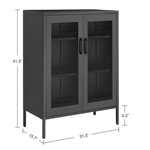 Akper 41.3'' Tall Steel 2 Door Multi Purpose Metal Accent Cabinet