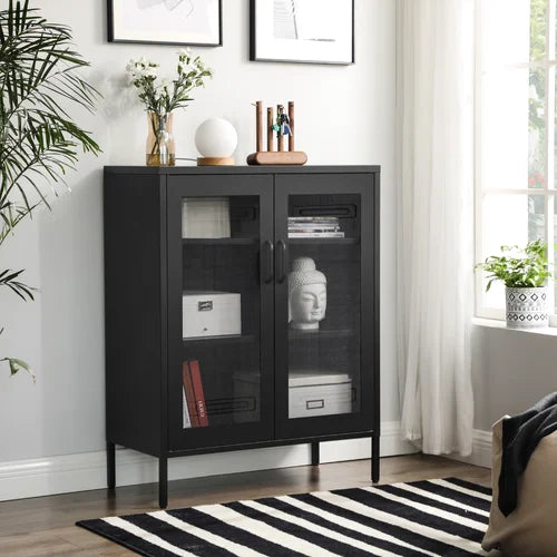 Metal online accent cabinet