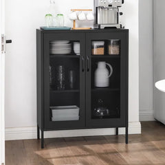 Akper 41.3'' Tall Steel 2 Door Multi Purpose Metal Accent Cabinet