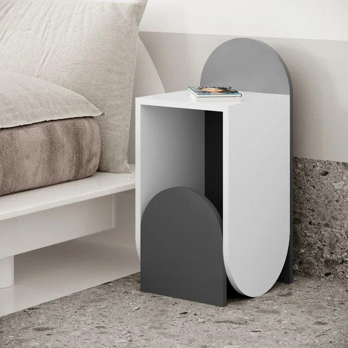 Gray Akshayaa 27.9'' Tall Nightstand Modern Design Perfect for Bedside Provide Organize