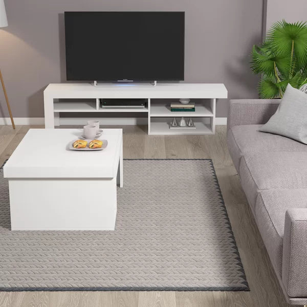 Alaaddin Floor Shelf Coffee Table with Storage Perfect Organize