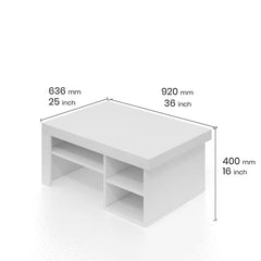 Alaaddin Floor Shelf Coffee Table with Storage Perfect Organize