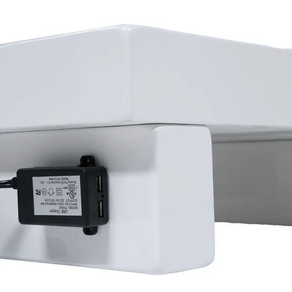 Alayah 7.13'' Tall Nightstand in White Perfect Creates Extra Space for More Storage