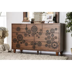 Alayah 7 Drawer 60'' W Dresser Handleless Design on the Seven Drawers