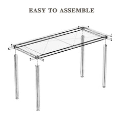 Albertdine Desk High Quality Metal Frame More Solid and Sturdy Working