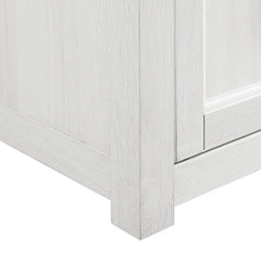 White Wash Corner TV Stand for TVs up to 65" Empty Corner in your Living Room or Bedroom