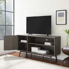 Gray Albright TV Stand for TVs up to 65" Tapered Legs and Clean Lines