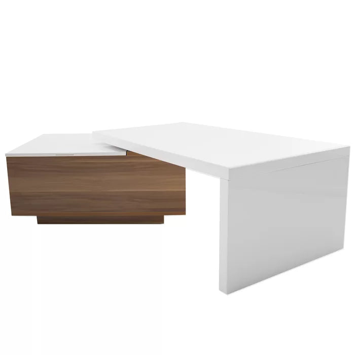 Lift Top Coffee Table with Storage 360-Degree Swivel Perfect for Living Room