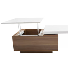 Lift Top Coffee Table with Storage 360-Degree Swivel Perfect for Living Room