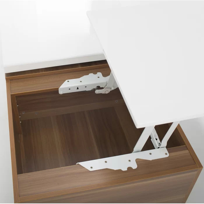 Lift Top Coffee Table with Storage 360-Degree Swivel Perfect for Living Room