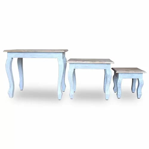 Alexandria 18.9'' Tall Solid Wood Nesting Tables (Set of 3) Add A Sophisticated Touch To Your Home