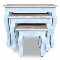 Alexandria 18.9'' Tall Solid Wood Nesting Tables (Set of 3) Add A Sophisticated Touch To Your Home