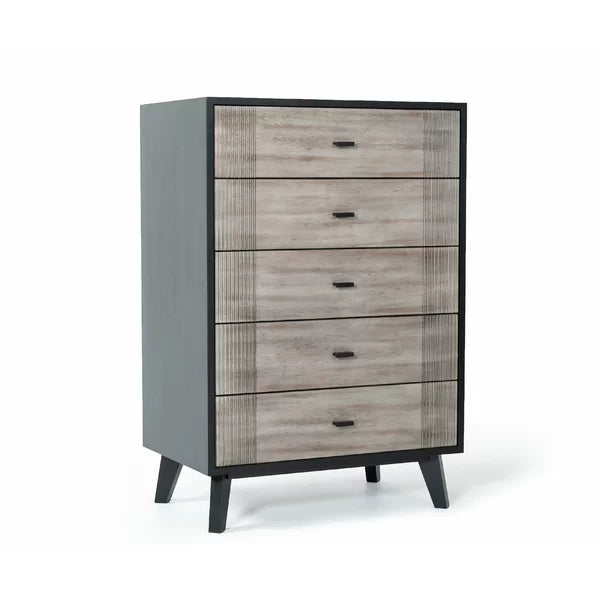 Alexondra 5 Drawer 30'' W Chest Contemporary Design Five Spacious Drawers