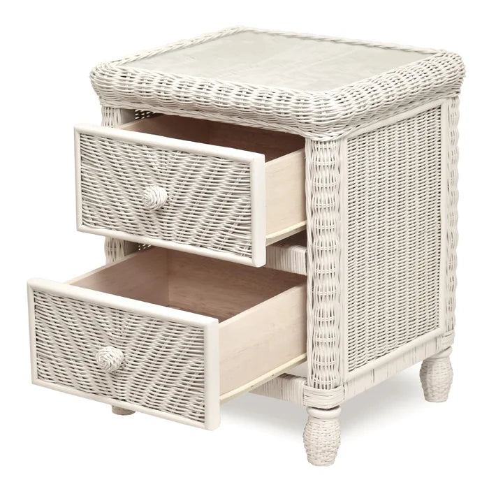 White Alicia 25.5'' Tall 2 - Drawer Bachelor's Chest Perfect Organize