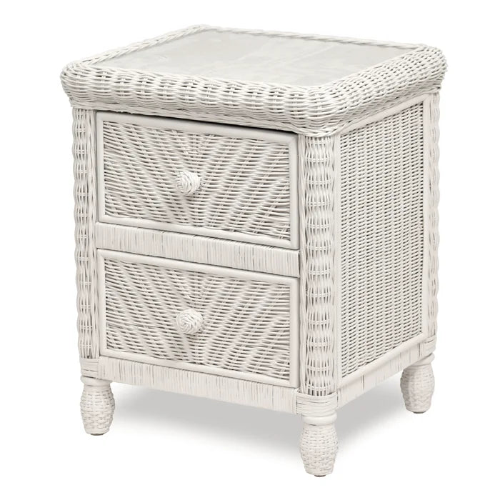 White Alicia 25.5'' Tall 2 - Drawer Bachelor's Chest Perfect Organize