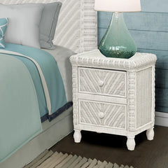 White Alicia 25.5'' Tall 2 - Drawer Bachelor's Chest Perfect Organize