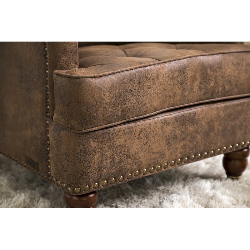 Aliya 28'' Wide Tufted Club Chair Crafted with a Kiln-dried Hardwood Frame